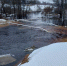 паводковыми водами подтопило низкоуровневый железо-бетонный мост на реке Лызка - фото - 2 - Хиславичский район